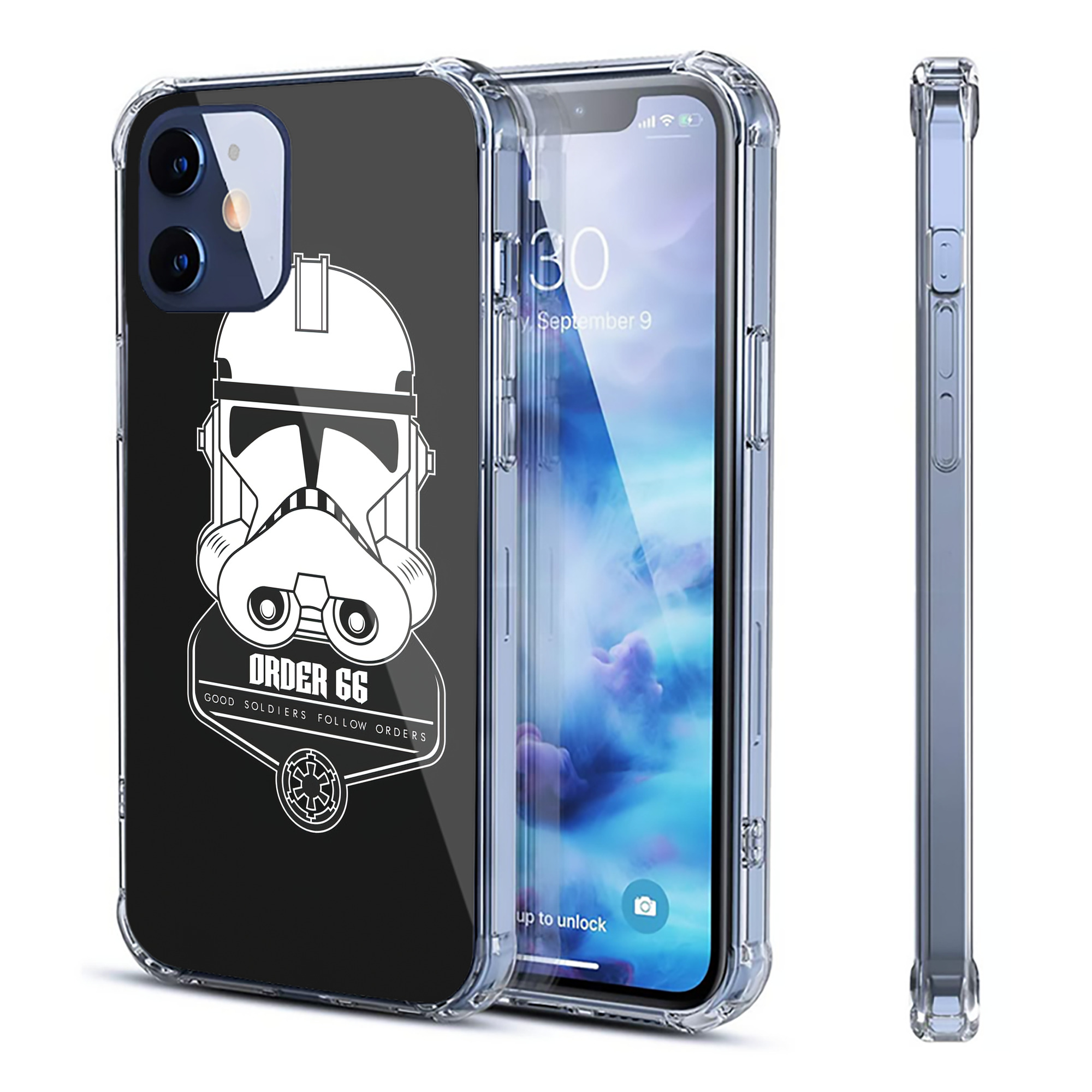 （画像用） スター・ウォーズ Star Wars 【iPhone 12シリーズ対応】透明スマホケース（クリアソフトケース）